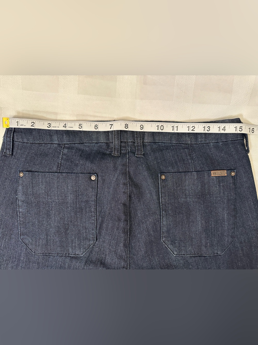 🔥💙🔥 Pristine Condition, Dear John Dark Blue Bootcut Jeans, Size 30/10 - Picture 3 of 13